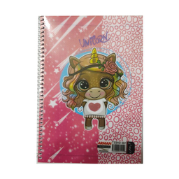 دفتر مشق سیمی 100 برگ آرمان (Arman) طرح Unicorn