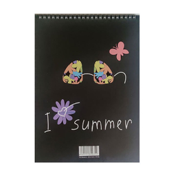 دفتر نقاشی سیمی 80 برگ میکرو (Micro) مدل I Love Summer