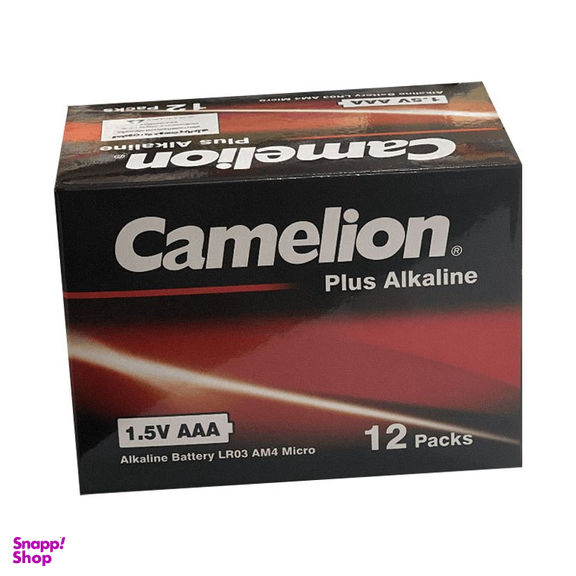 باطری نیم قلمی کملیون (Camelion) مدل Plus Alkaline بسته 24 عددی