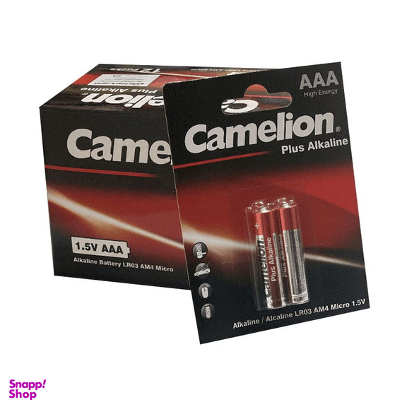 باطری نیم قلمی کملیون (Camelion) مدل Plus Alkaline بسته 24 عددی