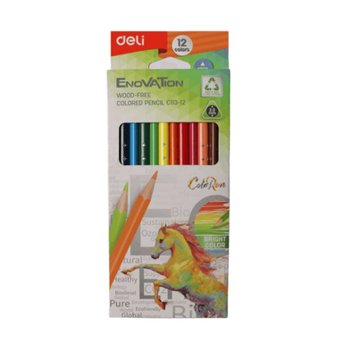 مداد رنگی 12 رنگ دلی (Deli) کد 4590