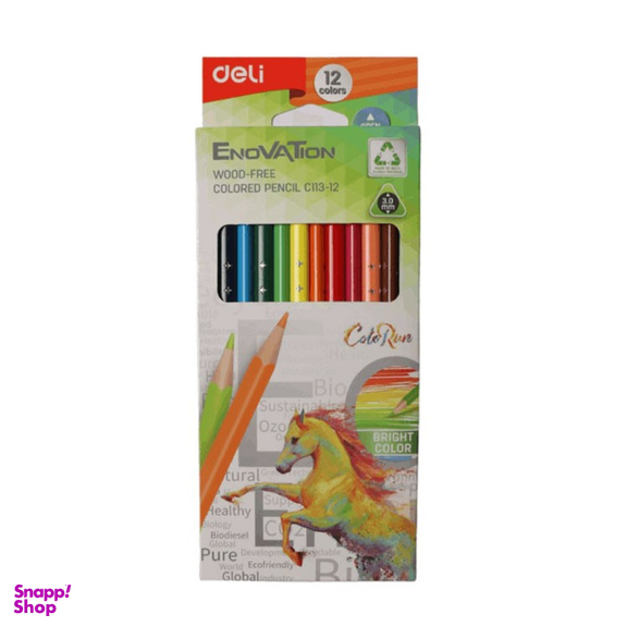 مداد رنگی 12 رنگ دلی (Deli) کد 4590