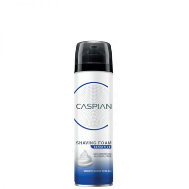 فوم اصلاح آقایان کاسپین (Caspian) مدل Sensetive حجم 200 میلی‌لیتر