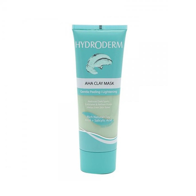 ماسک لایه بردار هیدرودرم (Hydroderm) مدل AHA CLAY حاوی خاک رس، اسیدهای طبیعی میوه و اسید سالیسیلیک حجم 100 میلی‌لیتر