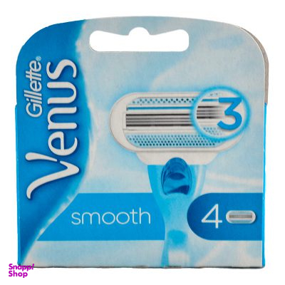 یدک تیغ سه لبه ونوس مدل Smooth بسته 4 عددی