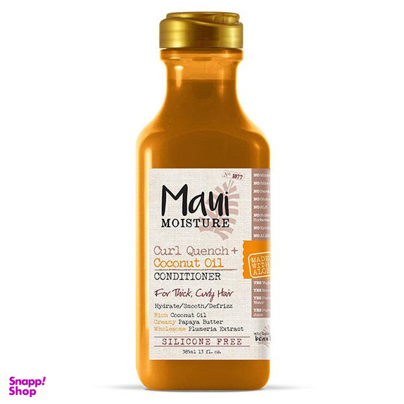 شامپو مو فر ماوی (Maui) مدل Curl Quench + Coconut Oil حجم 385 میلی‌لیتر