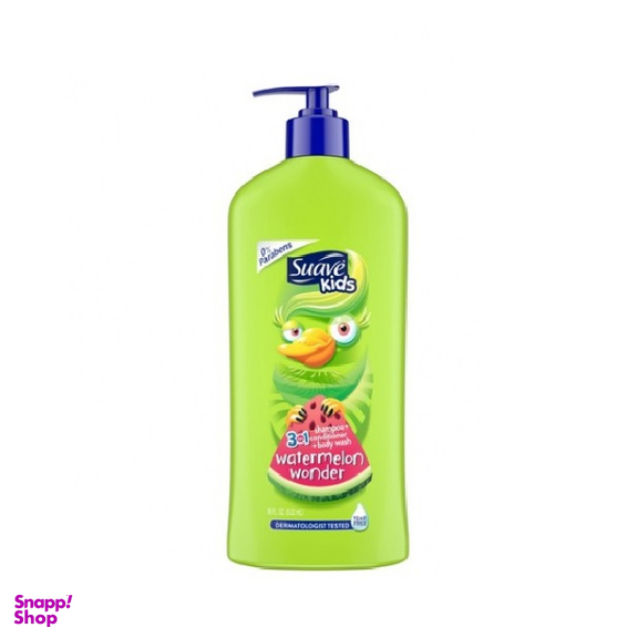 شامپو بچه سوایو (Suave) مدل Water Melon 3 in 1 حجم 532 میلی‌لیتر