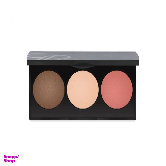 پالت سه کاره کانتورینگ، هایلایتر و رژگونه گلدن رز (Golden Rose) مدل Metals