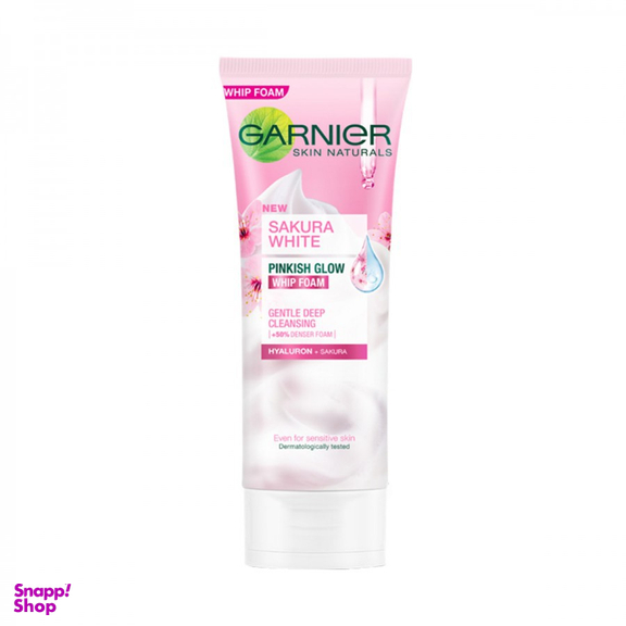فوم لایه بردار پوست گارنیه (Garnier) مدل Pinkish Glow حجم 100 میلیلیتر