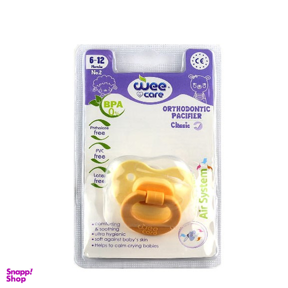 پستانک وی کر (Wee Care) مدل ارتودنسی مات کلاسیک سایز 2