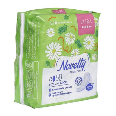 نوار بهداشتی ناولتی (Novelty) بسیار نازک سایز 2 بزرگ مخصوص روز