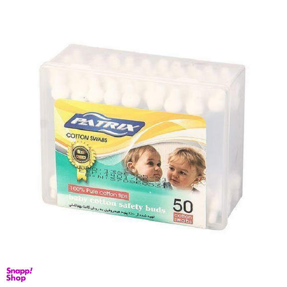 گوش پاک کنن کودک پاتریکس (Patrix) بسته 50 عددی