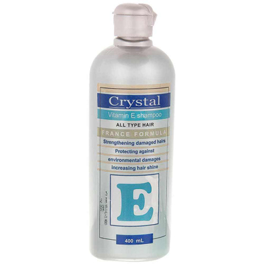 شامپو ویتامین ای کریستال (Crystal) حجم 400 میلی‌لیتر