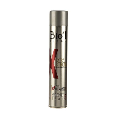 اسپری حالت دهنده مو بیول (Biol) مدل Extra Strong حجم 500 میلی‌ لیتر