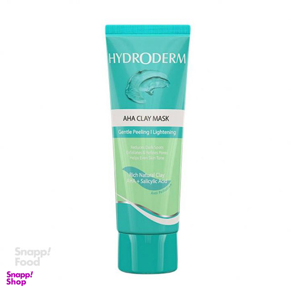 ماسک تیوپی صورت هیدرودرم (HYDRODERM ) مدل AHA clay حجم 100 میلی‌لیتر