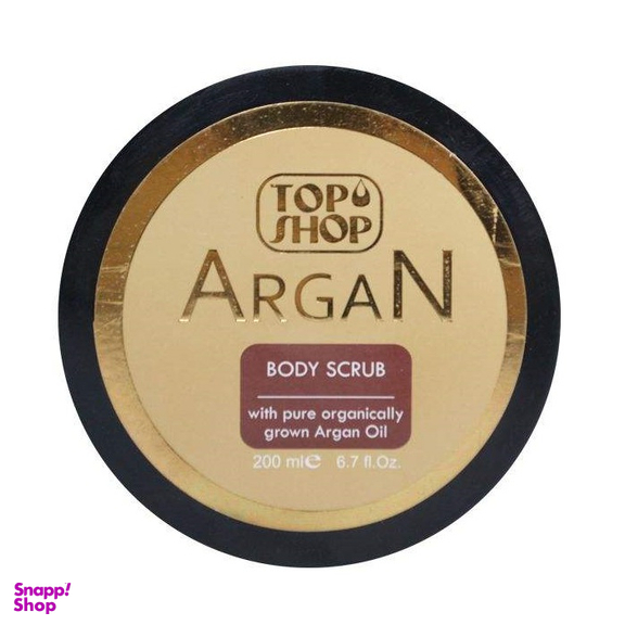 اسکراب بدن تاپ شاپ (Top Shop) حاوی روغن آرگان حجم 200 میلی‌لیتر