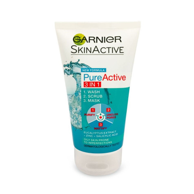 اسکراب گارنیه (Garnier) مدل Pure Active 3in1 حجم 150 میلی لیتر