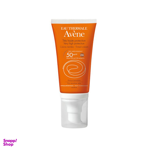 کرم ضد آفتاب رنگی اون (Avene) با SPF50 مناسب پوست حساس و خشک حجم 50 میلی‌لیتر