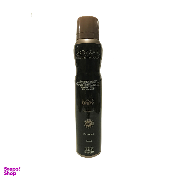 اسپری ضد تعریق زنانه بادی کر (Body Care) مدل Black Opium حجم 200 میلی‌ لیتر