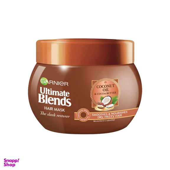 ماسک مو گارنیه (Garnier) مدل Ultimate Blends حاوی Coconut Oil & Cocoa Butter حجم 300 میلی‌لیتر