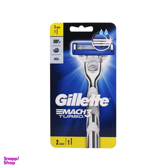 خودتراش ژیلت (Gillette) مدل Mach3 توربو دو یدک