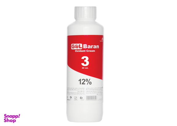 اکسیدان 12% گلباران (Gol Baran) حجم 1000 میلی لیتر