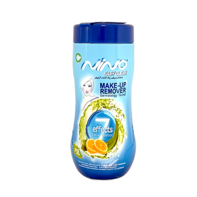 دستمال مرطوب آرایش نینو (Nino) مدل کمر باریک بسته 48 عددی