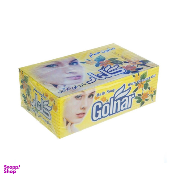 صابون حمام زرد گلنار (Golnar) بسته 6 عددی وزن 130 گرم