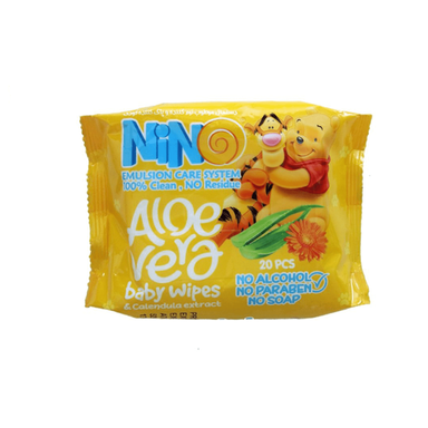 دستمال نرم کننده مرطوب نینو (Nino) مخصوص کودک بسته 90 عددی