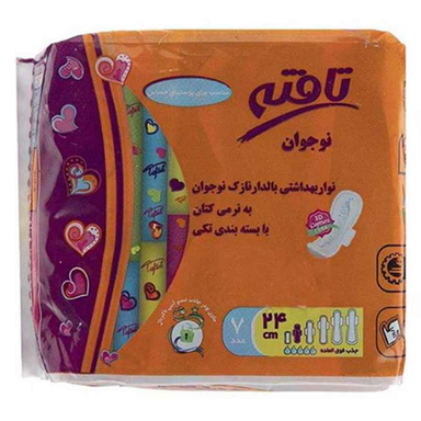 نوار بهداشتی تافته (Tafteh) بالدار نازک نوجوان بسته 10 عددی