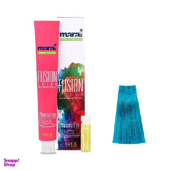 رنگ مو مارال (Maral) مدل Fusion Color شماره 7.105 رنگ آبی رویال حجم 100 میلی‌لیتر