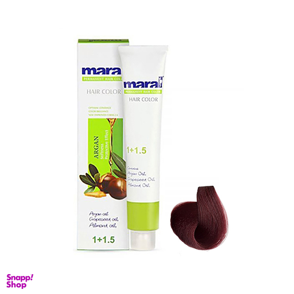رنگ مو مارال (Maral) شماره 5.69 رنگ یاقوتی شرابی روشن حجم 100 میلی‌لیتر