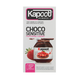 کاندوم تاخیری کاپوت (Kapoot) مدل Choco Sensitive بسته 12 عددی