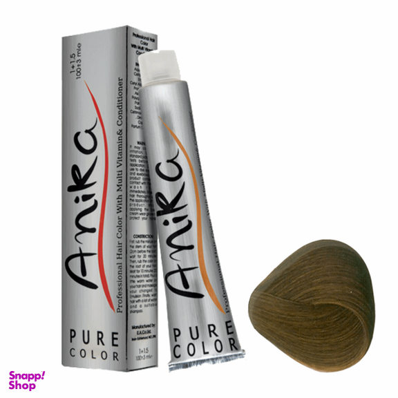 رنگ مو آنیکا (Anika) شماره 6.7 رنگ بلوند نسکافه ای تیره حجم 100 میلی‌ لیتر