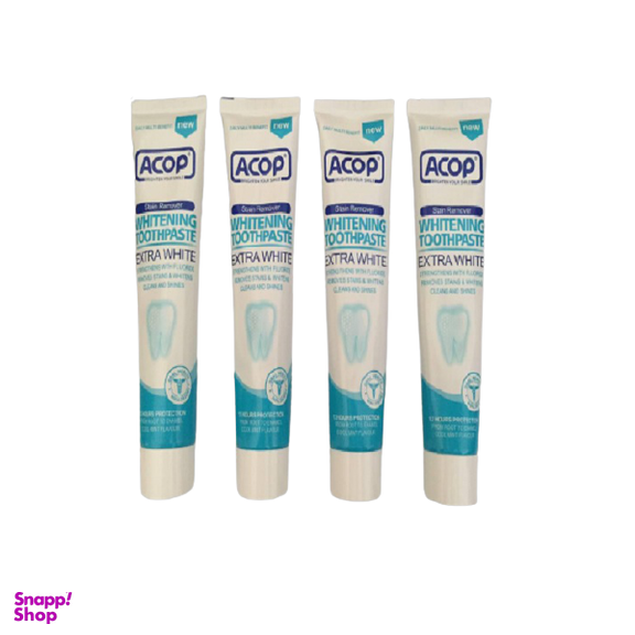 خمیر دندان آکوپ (Acop) مدل Whitening حجم 90 میلی لیتر مجموعه 4 عددی