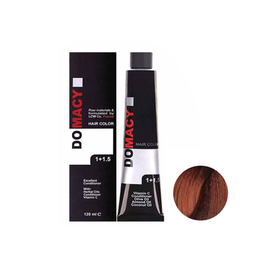 رنگ مو دوماسی شماره 5.4 رنگ مسی روشن حجم 120 میلی لیتر