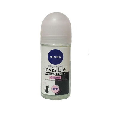 رول ضد تعریق زنانه نیوآ (Nivea) مدل Black و White Invisble حجم 50 میلی‌لیتر