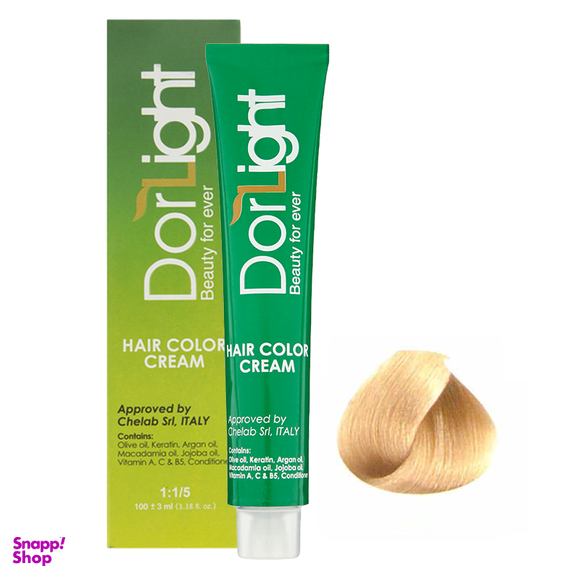 رنگ مو دورلایت (Dor Light) شماره 10.5 رنگ بلوند طلایی فوق روشن حجم 100 میلی‌لیتر