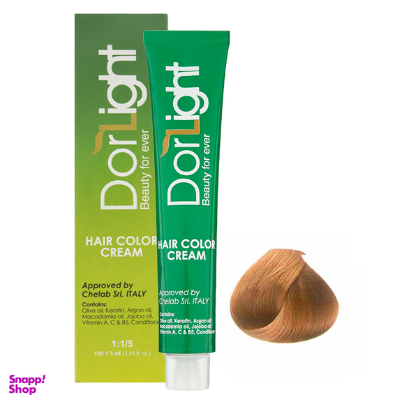 رنگ مو دورلایت (Dor Light) شماره 8.0 رنگ بلوند روشن حجم 100 میلی‌لیتر