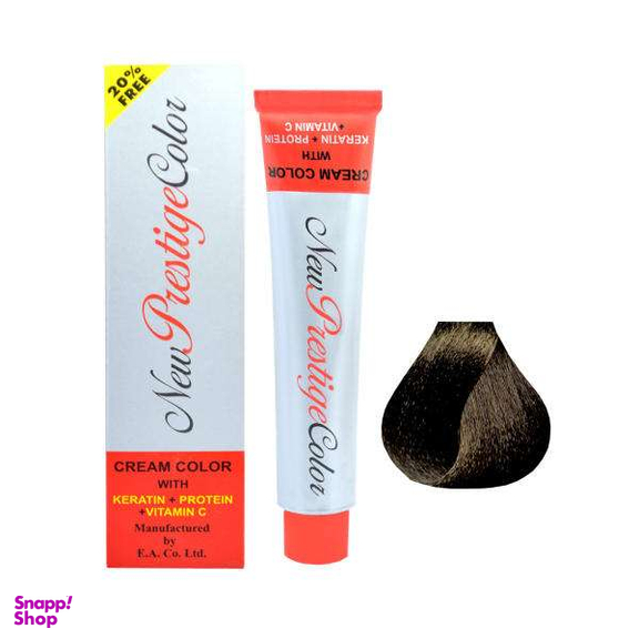 رنگ مو نیو پرستیژ کالر (New Prestige Color) شماره 3.1 رنگ قهوه‌ای خاکستری تیره حجم 120 میلی‌لیتر