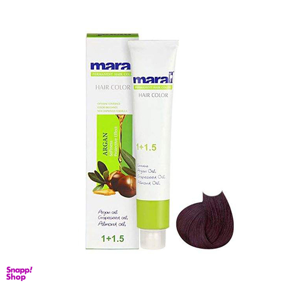 رنگ مو مارال (Maral) شماره 3.99 رنگ شرابی تیره حجم 100 میلی‌لیتر
