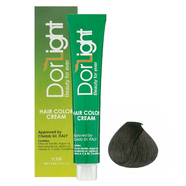 رنگ مو دورلایت (Dor Light) شماره 1.0 رنگ مشکی حجم 100 میلی‌لیتر