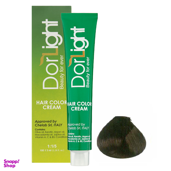 رنگ مو دورلایت (Dor Light) شماره 6.2 رنگ دودی تیره حجم 100 میلی‌لیتر