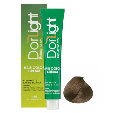 رنگ مو دورلایت (Dor Light) شماره 6.1 رنگ بلوند خاکستری تیره حجم 100 میلی‌لیتر