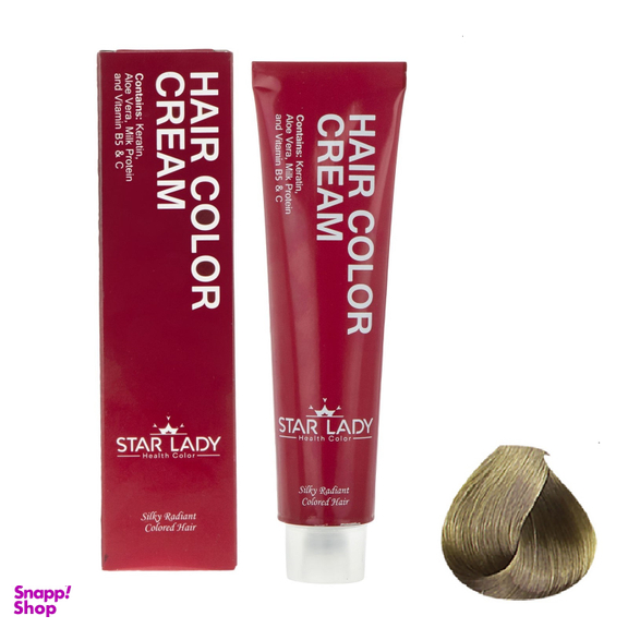 رنگ مو استار لیدی شماره 8.3 رنگ بلوند زیتونی روشن حجم 120 میلیلیتر