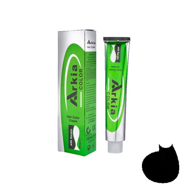 رنگ مو آرکیا (Arkia) شماره 1.1-C1 رنگ مشکی پر کلاغی حجم 100 میلی‌ لیتر