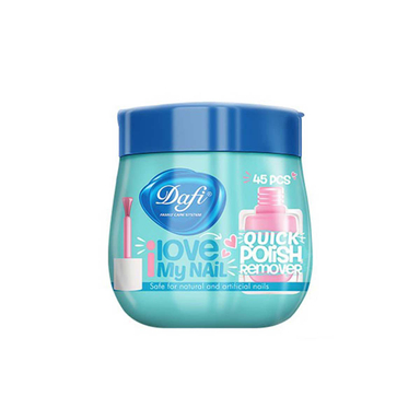 دستمال مرطوب لاک پاک کن دافی (Dafi) مدل I Love My Nail بسته 45 عددی