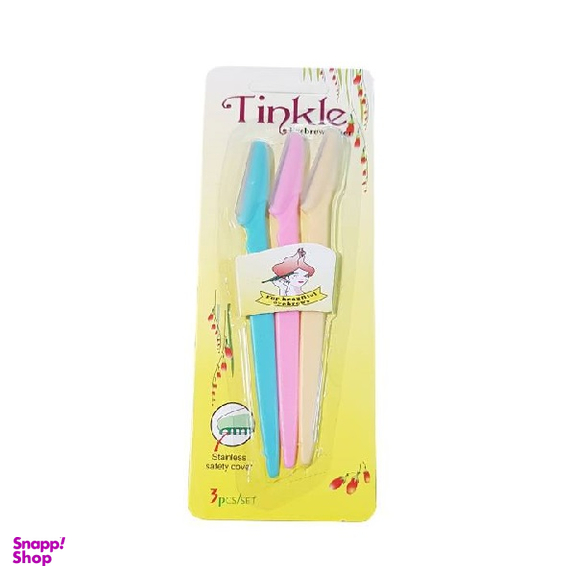 تیغ اصلاح ابرو تینکل (Tinkle) کد 006 چند رنگ بسته 3 عددی