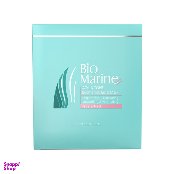 ماسک روشن کننده صورت و گردن بایو مارین (Bio Marine) مدل Aqua Tone حجم 15 میلی‌لیتر