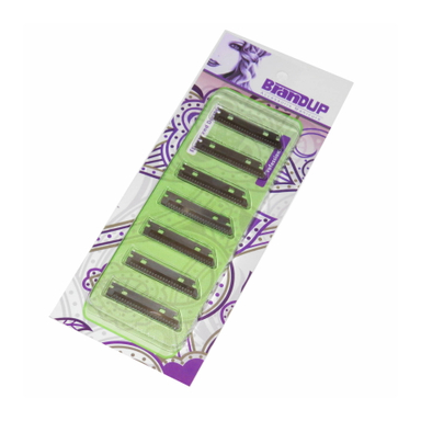 یدک تیغ ابرو برند آپ (Brand Up) کد 16 بسته 7 عددی رنگ استیل